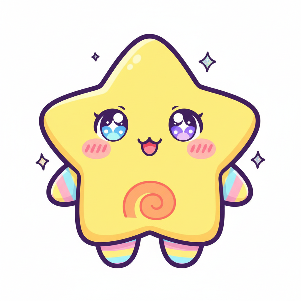 Cute Anime Star Character